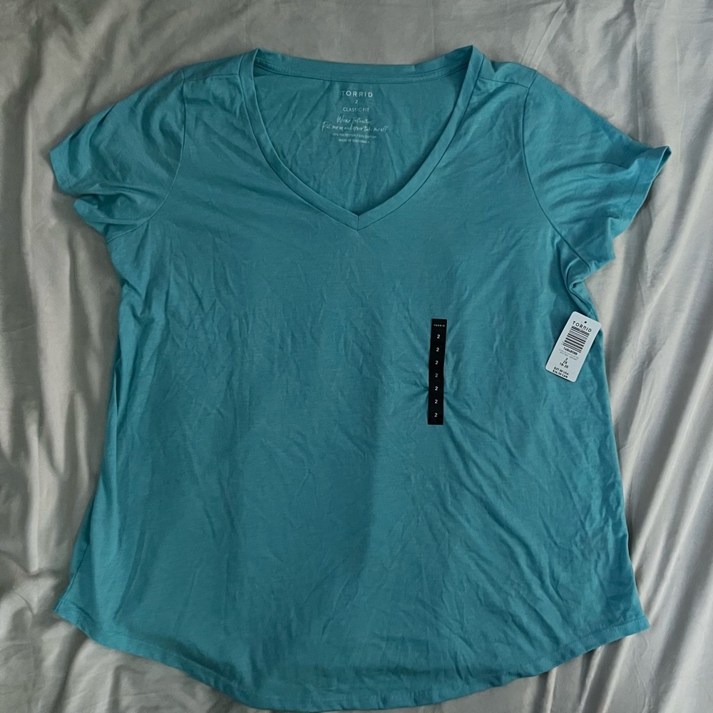 NEW Torrid Blue Relaxed Short Sleeve Tee